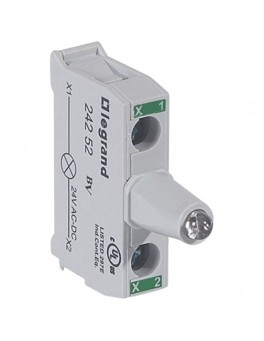 AUXILIAIRE DE COMMANDE ET DE SIGNALISATION BLOC LED 24V VERT SAILLIE VIS LEGRAND 024252