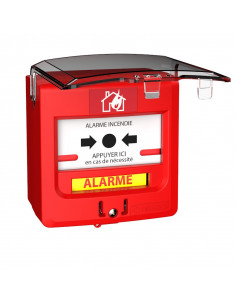 Déclencheur manuel de désenfumage avec capot de protection S&P 710823 2