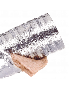 Gaine Souple Isolée 25mm pour application Gainable Habitat Ecosoft, D160mm L10m S&P (UNELVENT) 810803 2