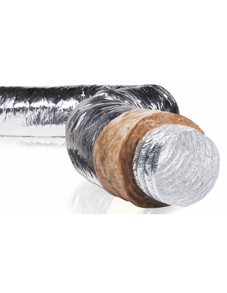 Gaine Souple Isolée 25mm pour application Gainable Habitat Ecosoft D250mm L10m S&P (UNELVENT) 810805