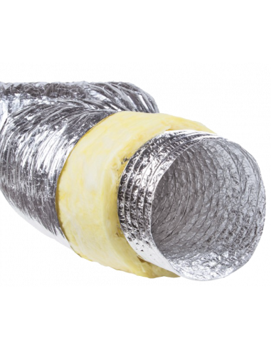 Gaine souple alu iso phonique 50 mm, classement M0/M1, D 160 mm, longueur 10 m S&P (UNELVENT) 820780