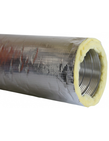 Gaine semi-rigide aluminium isolée classement M0 D 125 mm longueur 2 m S&P (UNELVENT) 823255