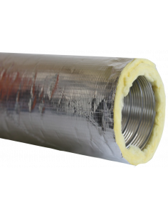 Gaine semi-rigide aluminium isolée classement M0 D 125 mm longueur 3 m S&P 823259