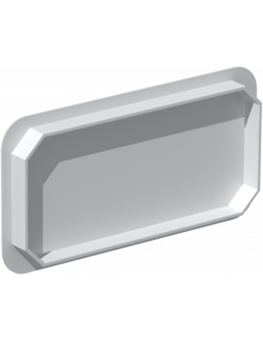 Bouchon PVC rigide rectangulaire 55 x 220 mm mm gamme TUBPLA S&P (UNELVENT) 834135