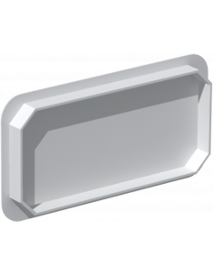 Bouchon PVC rigide rectangulaire 55 x 110 mm gamme TUBPLA S&P (UNELVENT) 834137