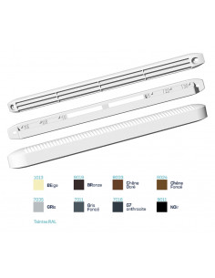 Entrée d'air auto universelle 15/22/30 m3/h RAL 7016 réservation 250x15 mm S&P (UNELVENT) 850444