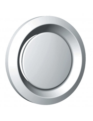 Bouche métallique réglable 120 m3/h obturateur réglable manchette D 125 mm S&P (UNELVENT) 850561