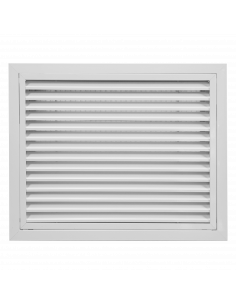 Grille de reprise intérieur avec filtre alu blanc 500 x 500 mm S&P (UNELVENT) 850953