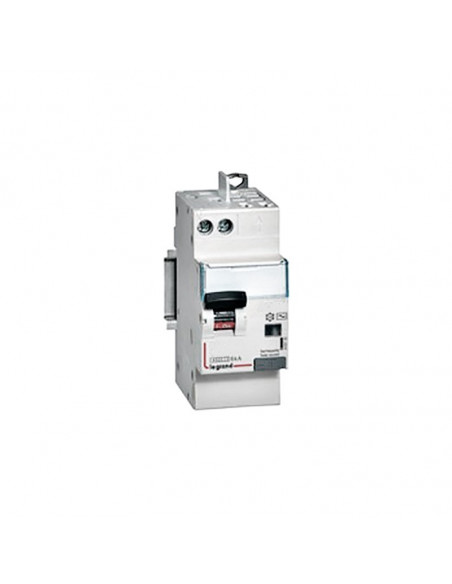 Disjoncteur différentiel DX³4500 arrivée haute vis départ haut automatique U+N 230V 32A type AC 300mA 2 modules LEGRAND 410732