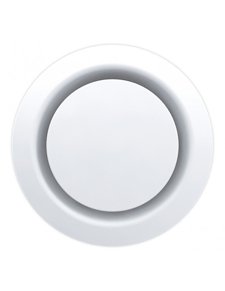 Bouche plastique réglable de 15 à 140 m3/h manchette à griffes D100 mm S&P (UNELVENT) 853575