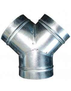 Dérivation (culotte) 45° en acier galvanisé D 200x160x160 mm S&P (UNELVENT) 860309
