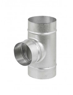 Té équerre à 90° en acier galvanisé, D 150/125 mm S&P (UNELVENT) 860740