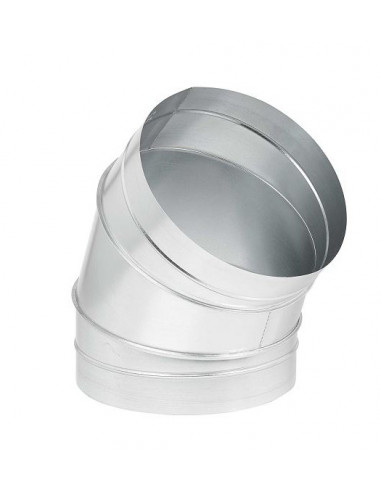 Coude mâle/mâle à 45° acier galvanisé diamètre de raccordement 355 mm S&P (UNELVENT) 864422