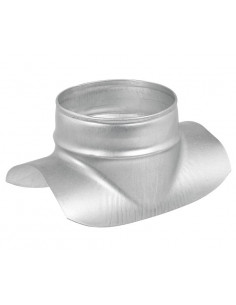 Piquage express à 90° en acier galvanisé D support 125 mm D raccord 100 mm S&P (UNELVENT) 864985