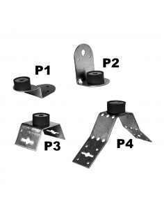 Pattes de suspension acier galvanisé en S pour caissons et conduits, 4 unités S&P (UNELVENT) 865299