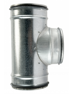 Té équerre à 90° en acier galvanisé à joints D 160/125 mm S&P (UNELVENT) 866683 2