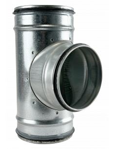 Té équerre à 90° en acier galvanisé, à joints, D 200/125 mm S&P (UNELVENT) 866684