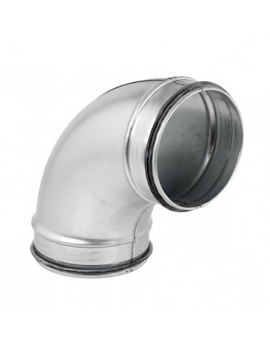 Coude 90° mâle/mâle acier galvanisé à joints, classe C, D 160 mm S&P (UNELVENT) 867767