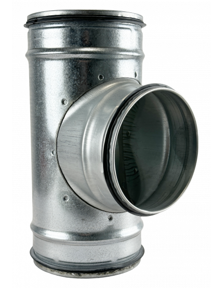 Té équerre à 90° en acier galvanisé, à joints, D 125/125 mm S&P (UNELVENT) 867774