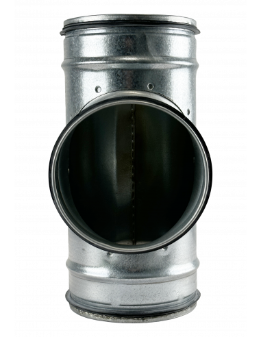 Té équerre à 90° en acier galvanisé, à joints, D 125/125 mm S&P (UNELVENT) 867774