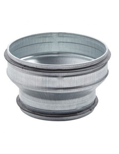 Réduction conique en acier galvanisé à joint, raccordement D 160/125 mm S&P (UNELVENT) 867835