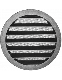 Grille de rejet extérieur circulaire fonte aluminium D de raccordement 125 mm S&P (UNELVENT) 873124
