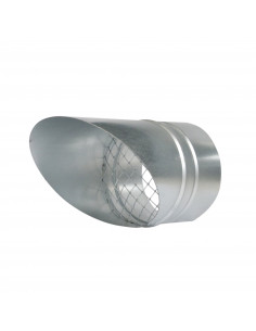 Auvent pare-pluie acier galvanisé diamètre de raccordement 200 mm br S&P (UNELVENT) 874636