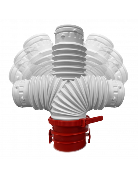 Piquage flexible sanitaire OCTEO D 80 S&P (UNELVENT) 890050
