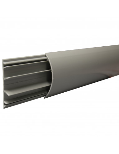 Passage de plancher PVC 3 compartiments 75x18mm Gris LEGRAND 030093