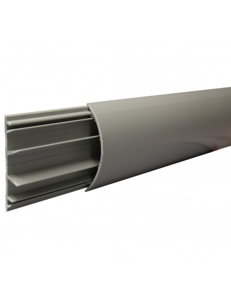 Passage de plancher PVC 3 compartiments 75x18mm Gris LEGRAND 030093