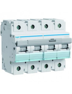 Disjoncteur 4 Pôles 15kA courbe B 80A 6 modules HAGER HMB480
