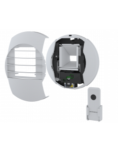 Bouche hygro BHC 10 à 45-135 m3/h 2xAA Téléc. Bluetooth A griffe ATLANTIC 527396
