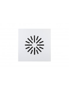 Diffuseur à jet hélicoïdal DFH2 675 x 675 mm ailettes noires ATLANTIC 697976 2