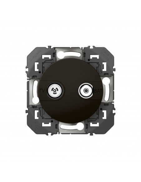 Prise TV-SAT étoile blindée dooxie finition noir mat LEGRAND 095284