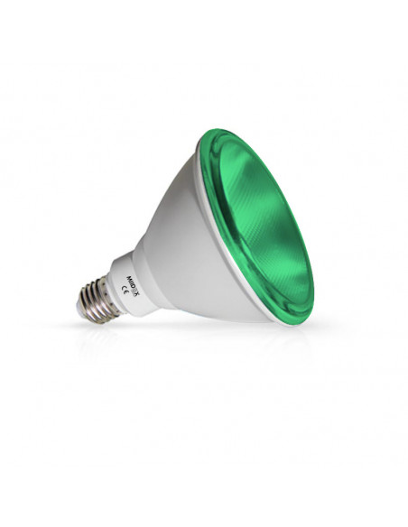 LED PAR38 16W E27 VERT 25° IP65 BOITE MIIDEX LIGHTING 100682