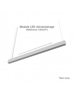 PROLINE LINEAIRE REFLECTEUR1500MM 30W 2CCT DALI BLANC UGR 19 5ANS MIIDEX LIGHTING 100700 2