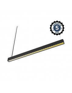 PROLINE LINEAIRE REFLECTEUR1500MM 30W 2CCT DALI NOIR UGR 19 5ANS MIIDEX LIGHTING 100701