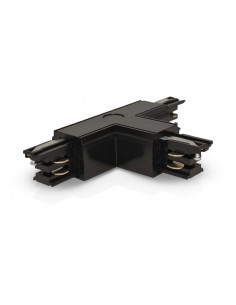 RAIL 3A CONNECT TRIPHASE FORME T NOIR GAUCHE CIRCUIT EXTERIEUR 230V  MIIDEX LIGHTING 100774