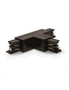 RAIL 3A CONNECT TRIPHASE FORME T NOIR GAUCHE CIRCUIT INTERIEUR 230V  MIIDEX LIGHTING 100778