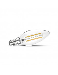 LED FIL COB FLAMME E14 2W 4000K CLR MIIDEX LIGHTING 100821