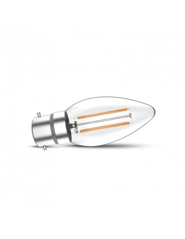 LED FIL COB FLAMME B22 4W 2700K CLR MIIDEX LIGHTING 100835