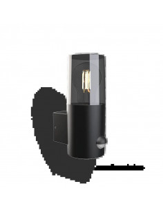 HELIOS APPLIQUE 1 X E27 CYLINDRIQUE IP44 ALU + DETECT IR MIIDEX LIGHTING 100939 2