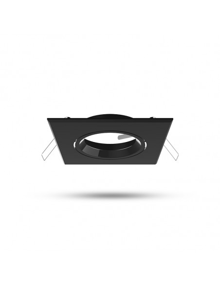 COLLERETTE CARRE SUPPORT DE SPOT 82 X 82MM NOIR ORIENT MIIDEX LIGHTING 100946