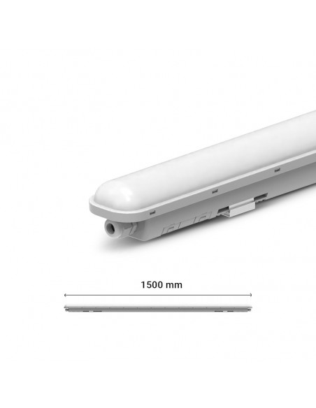 TARN ETANCHE LED INT 1500MM 50W 4000K IP65 IK08 TRA 3A MIIDEX LIGHTING 101059