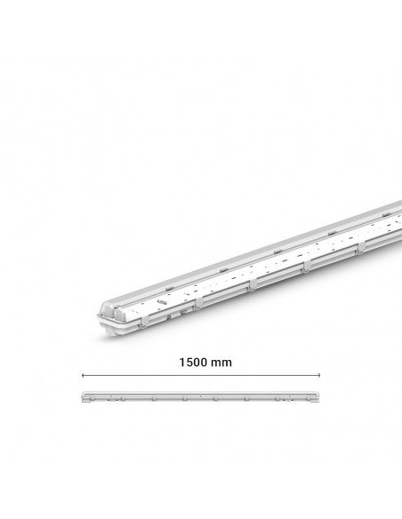 MEKONG II ETANCHE TUBE LED T8 1500 X2 PHASE NEUTRE MEME COTE (x6) MIIDEX LIGHTING 101068