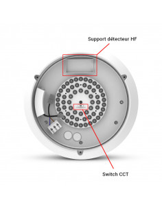 RONDO CCT II HUBLOT DIAM 300MM 15W 3000/4000/6000K BLC 5ANS MIIDEX LIGHTING 101091 2