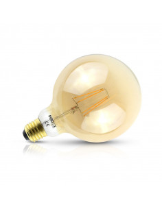 LED FIL COB GLOBE G125 E27 8W 2700K GOLDEN DIM (x5) MIIDEX LIGHTING 71582