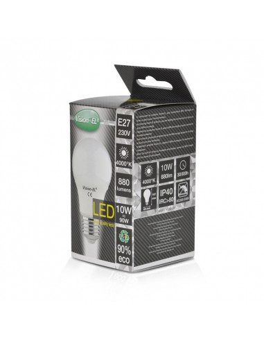 LED 8.5W BULB E27 4000K BOITE MIIDEX LIGHTING 73934