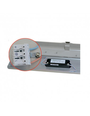 TAGE ETANCHE LED INT 1565 X 107MM 80W 4000K IP65 IK08 (X4) MIIDEX LIGHTING 7582
