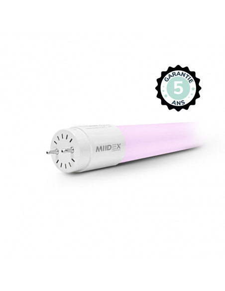 TUBE LED T8 1500MM 24W 85-265V PINK (X10) 5A- 50000h MIIDEX LIGHTING 75963